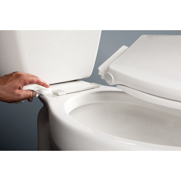 Asiento para sanitario Fremont™ con Bisagra de Plataforma Ajustable, Permajuste™, Cierre Lento y Fácil Limpia & Cambia™