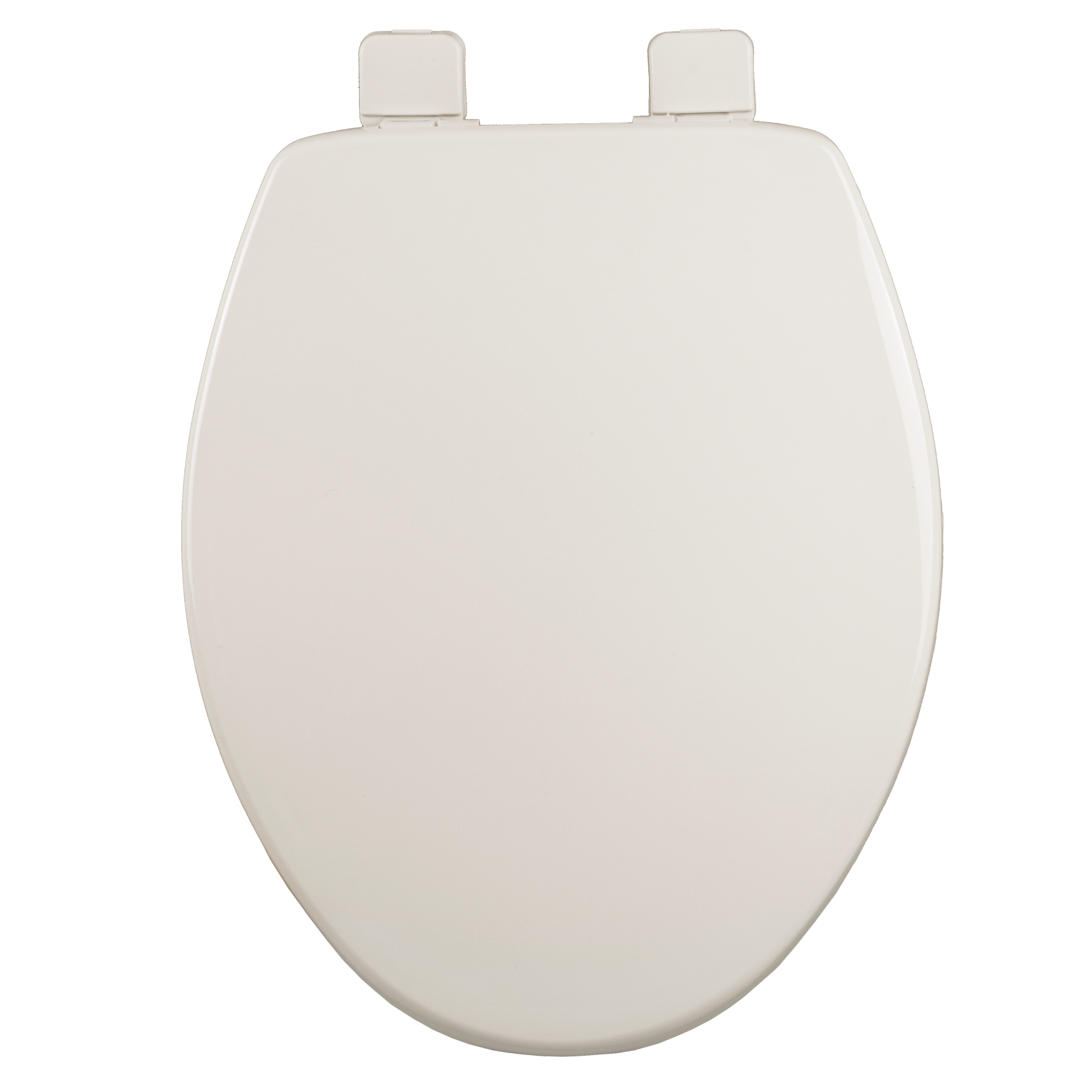 Asiento para sanitario alargado de plástico diseño robusto color hueso con Cierre Lento y Antibacterial