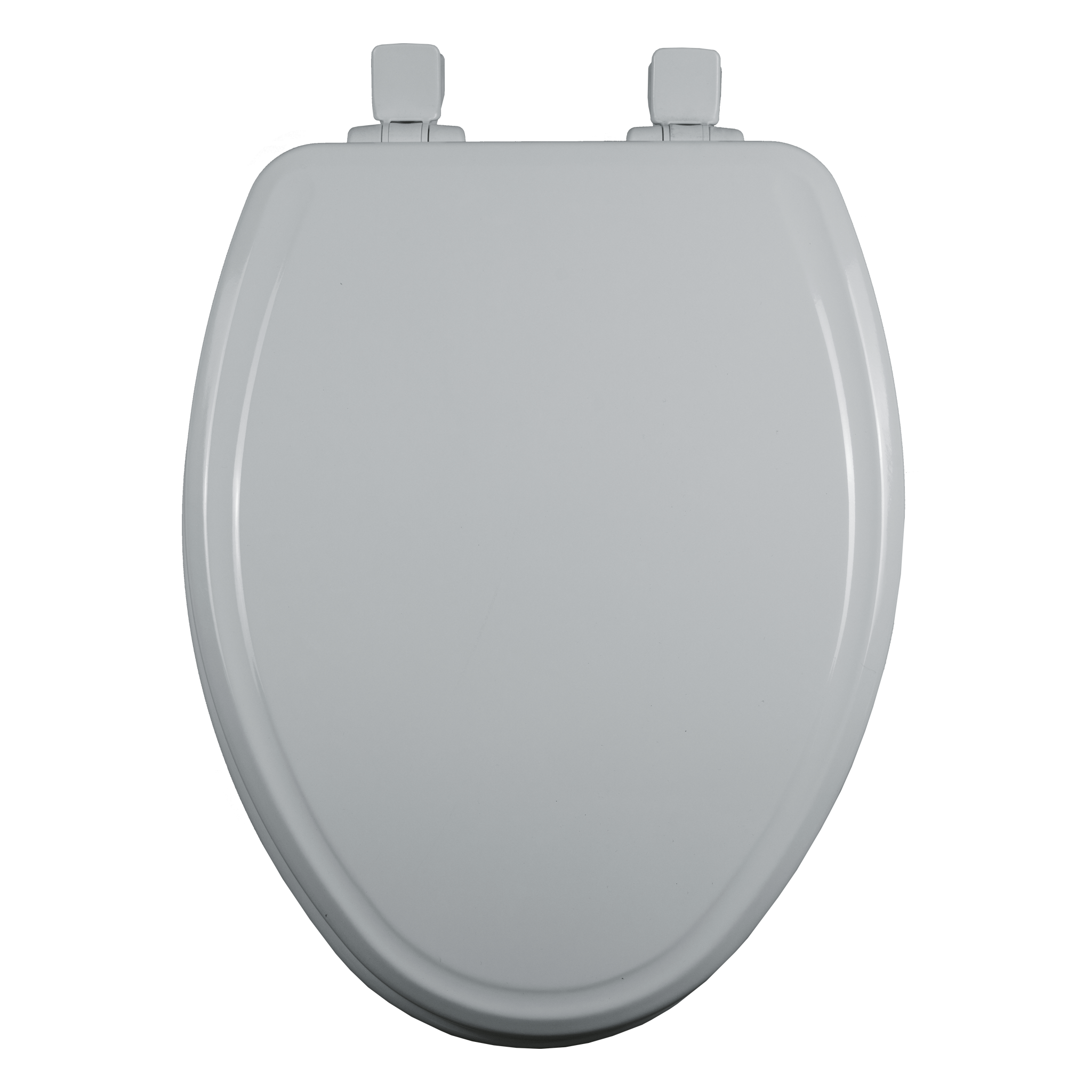 Asiento para sanitario Ashland™ alargado color blanco de madera con Bisagras Ajustables, Cierre Lento y Fácil Limpia & Cambia™
