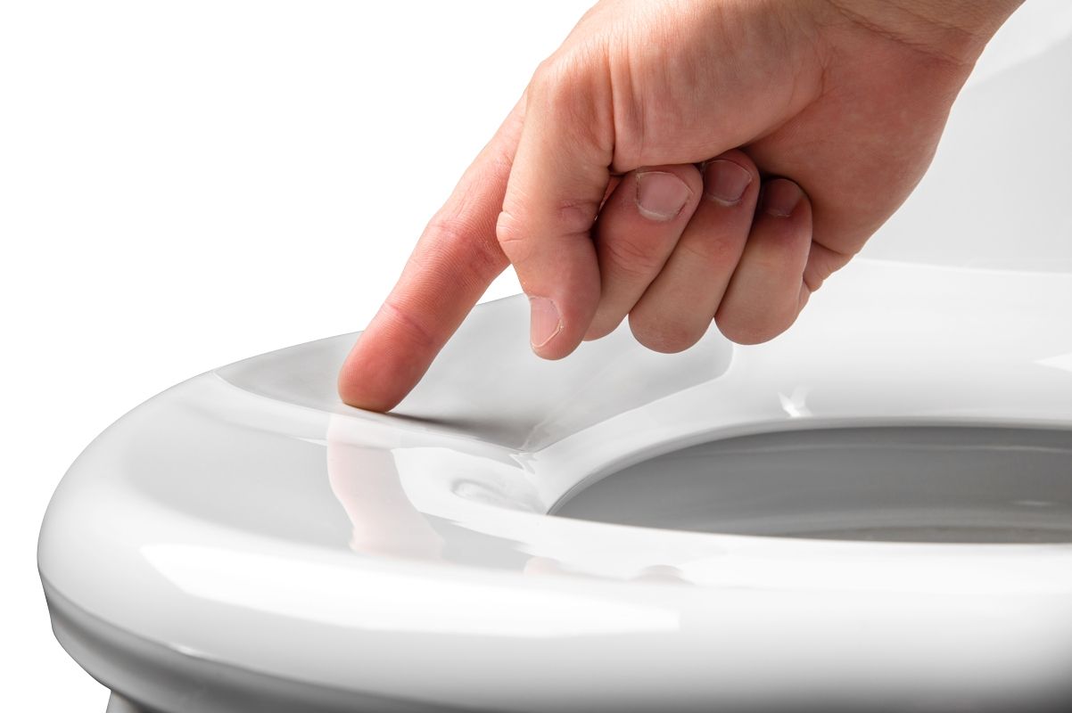 Asiento para sanitario TruComfort™ alargado color blanco de plástico con Bisagras Ajustables, Permajuste™, Cierre Lento, FlexZones™ y ErgoCurve™