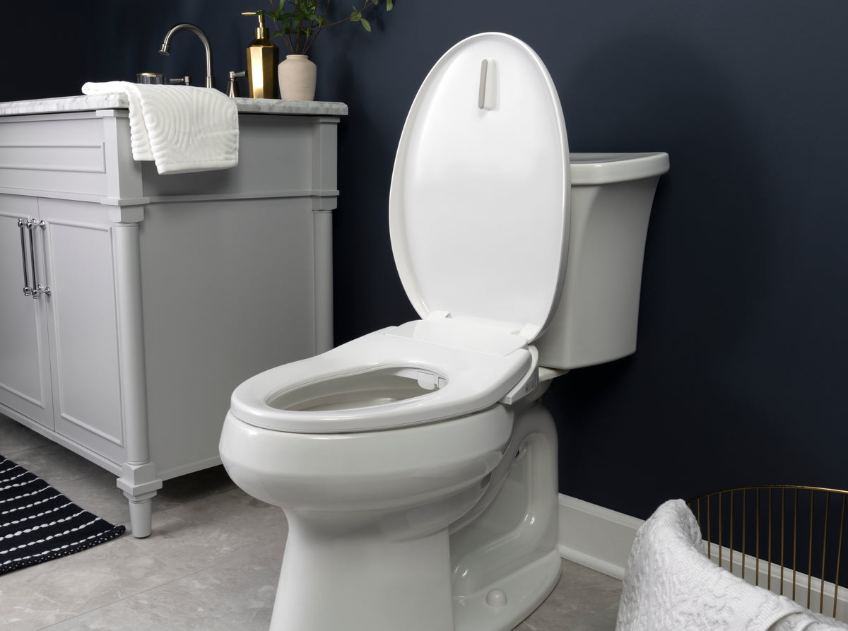 Asiento Bidet con Control Temperatura Alargado Cierre Lento Color Blanco HV2000E