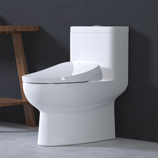 Asiento Bidet Iluminado Control Temperatura Alargado Cierre Lento Color Blanco HV5000E