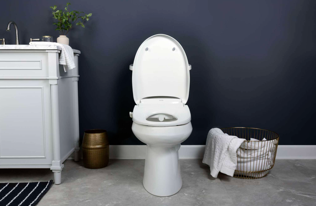 Asiento Bidet Iluminado Control Temperatura Alargado Cierre Lento Color Blanco HV5000E