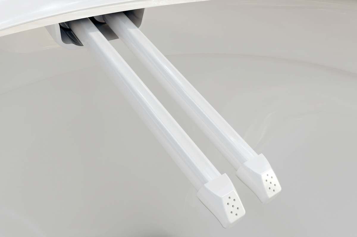 Asiento Bidet Iluminado Control Temperatura Alargado Cierre Lento Color Blanco HV5000E