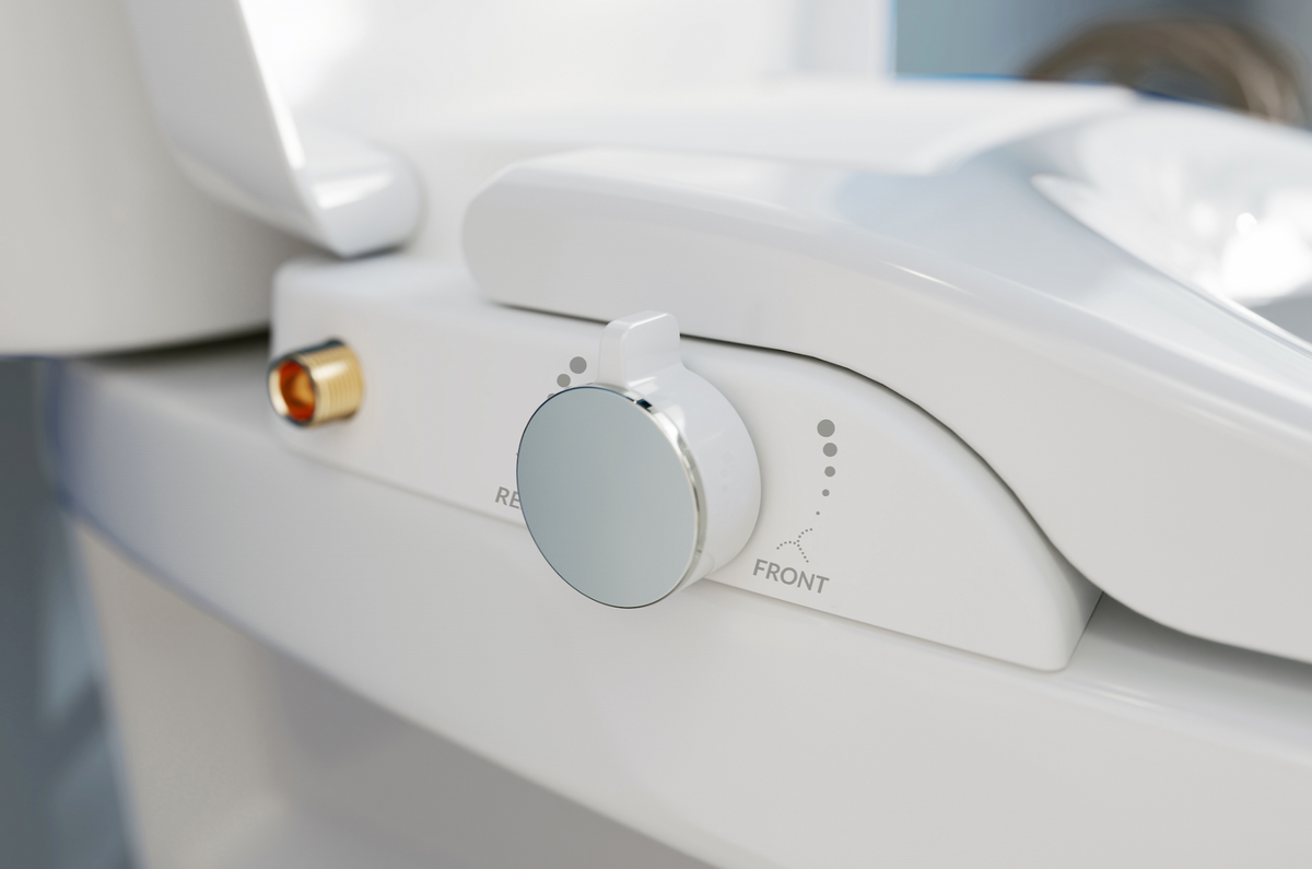Asiento Bidet Iluminado Control Temperatura Alargado Cierre Lento Color Blanco HV5000E