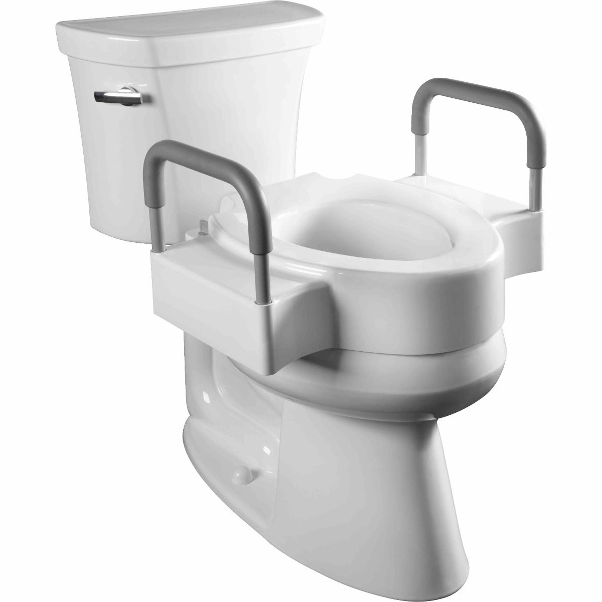 Rise™ Asiento Sanitario Elevado Básico de 4.5" + Brazos de Soporte