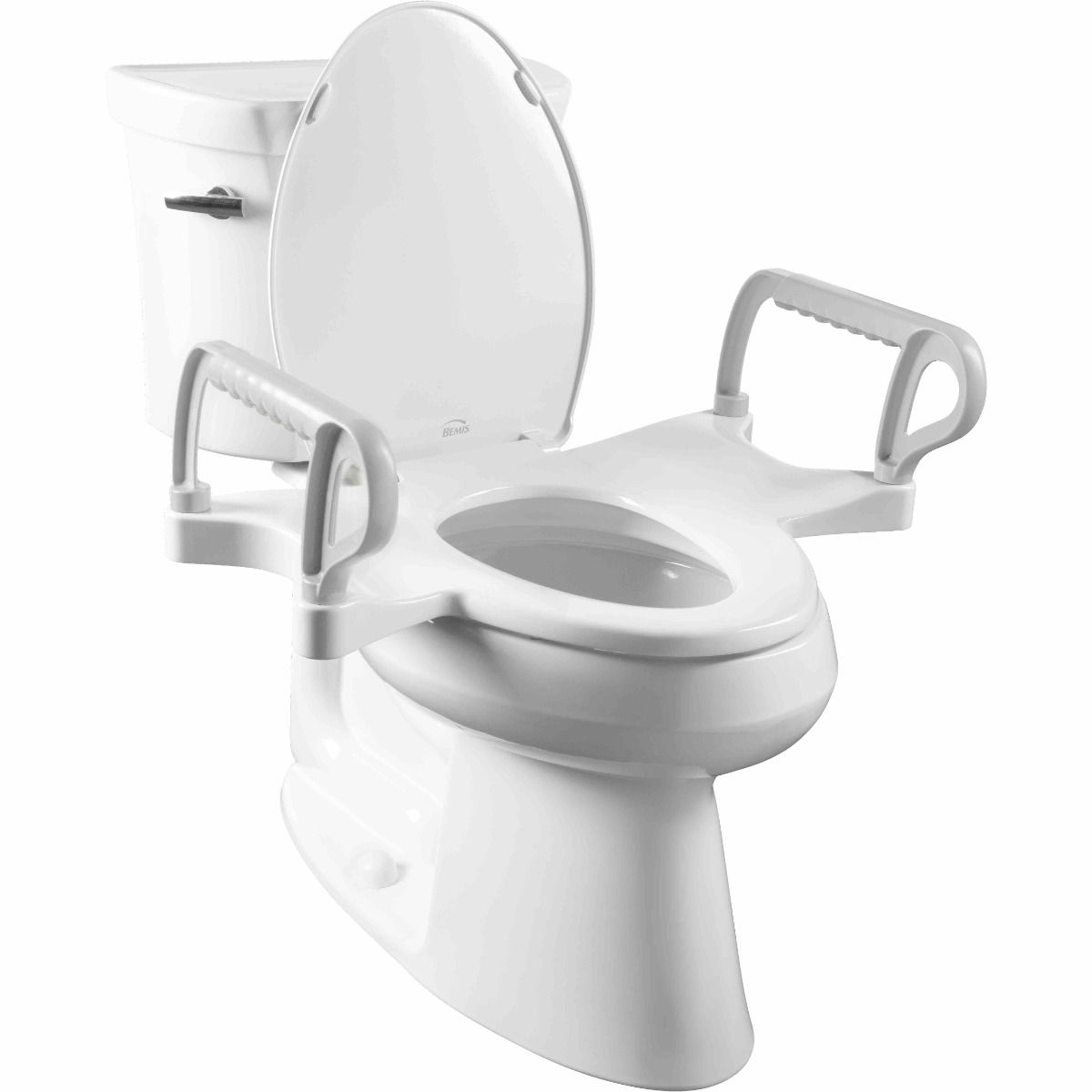 Assist™ Asiento Sanitario Premium con Altura Estándar + Brazos de Soporte