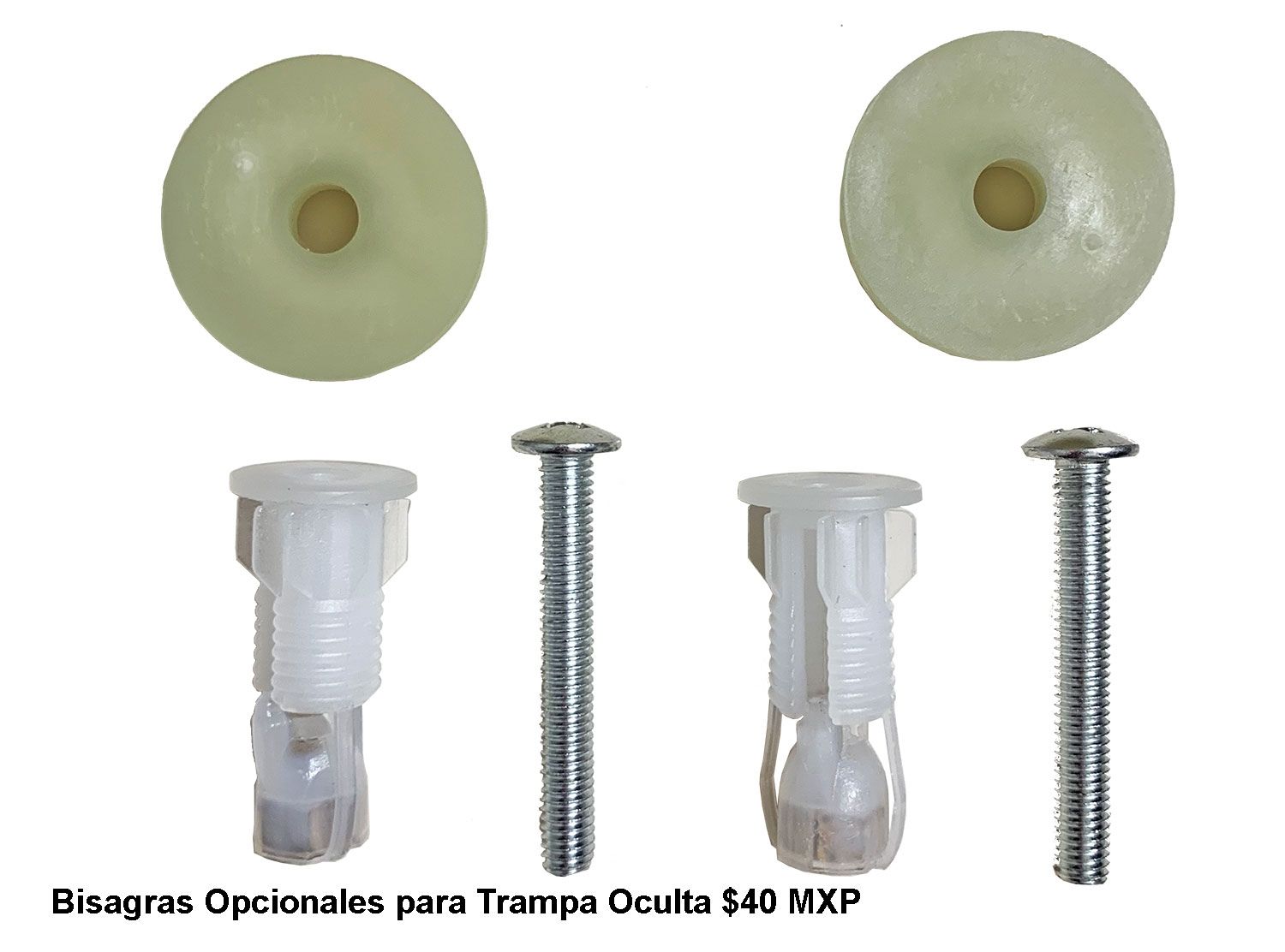Asiento para sanitario alargado color blanco de plástico con Permajuste™, Cierre Lento y Fácil Limpia & Cambia™