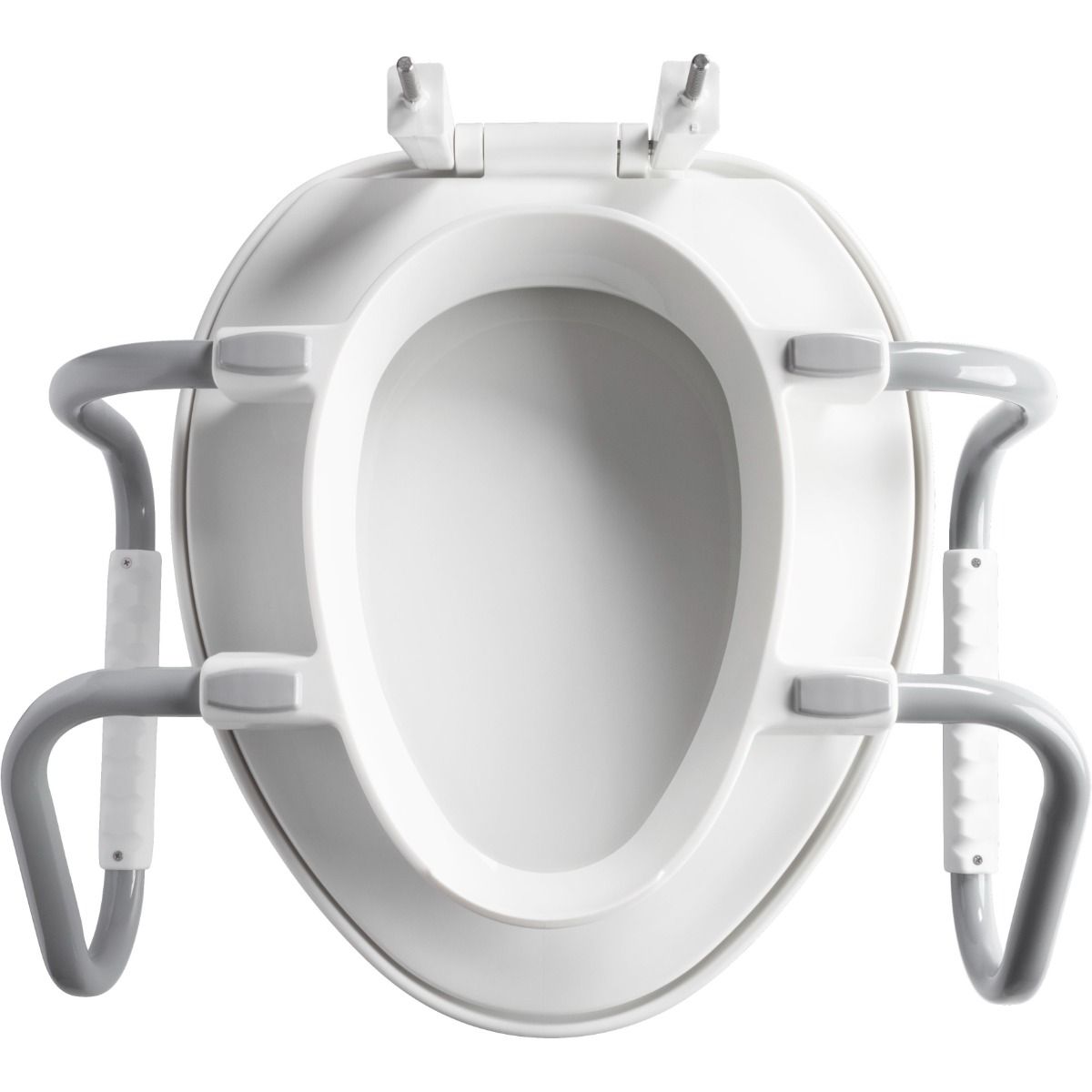 Assurance® Asiento Sanitario Elevado Premium con Altura de 3" Clean Shield™ + Brazos de Soporte