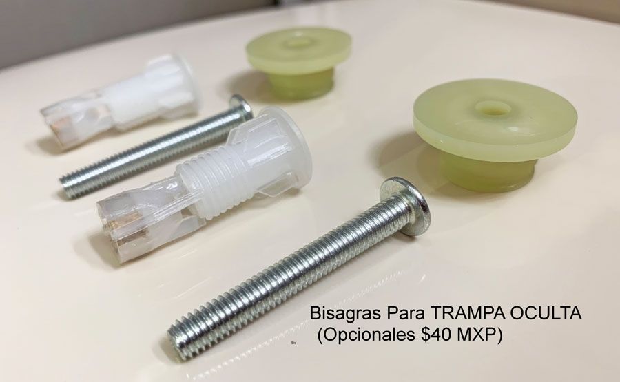 Asiento para sanitario alargado color blanco de plástico con Permajuste™, Cierre Lento y Fácil Limpia & Cambia™